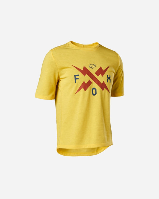 Maillot manches courtes enfant Fox Racing Ranger Drirelease - Jaune