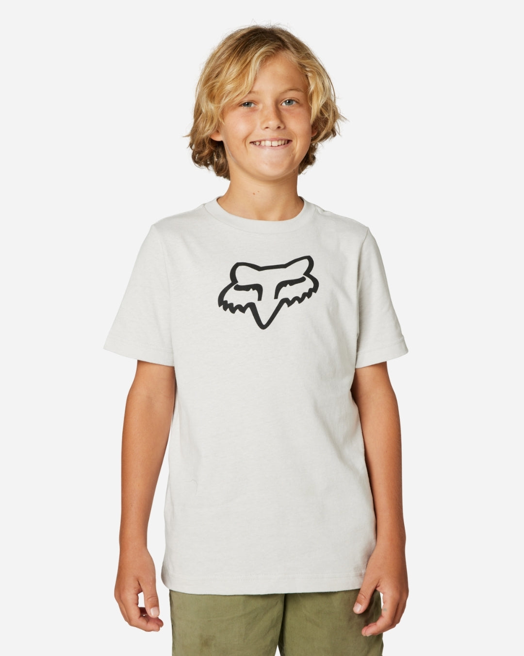 T-shirt Jeunes Fox Racing Legacy manches courtes - Gris clair