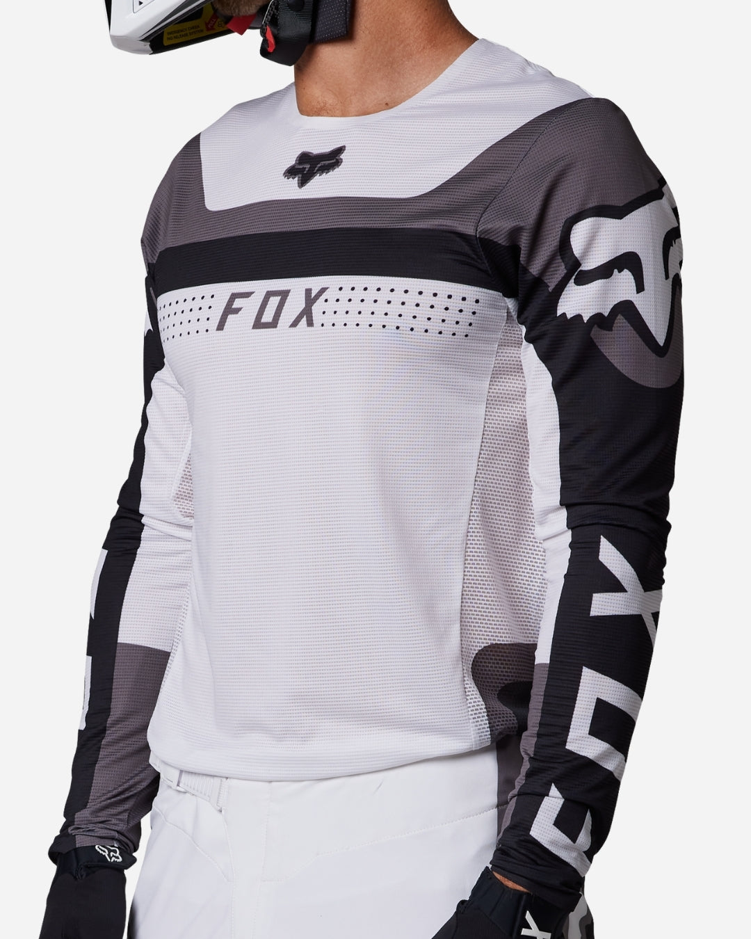 Maillot Fox Racing Flexair Efekt - Noir/Blanc
