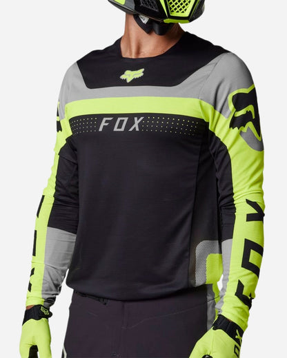 Maillot Fox Racing Flexair Efekt - Jaune fluo