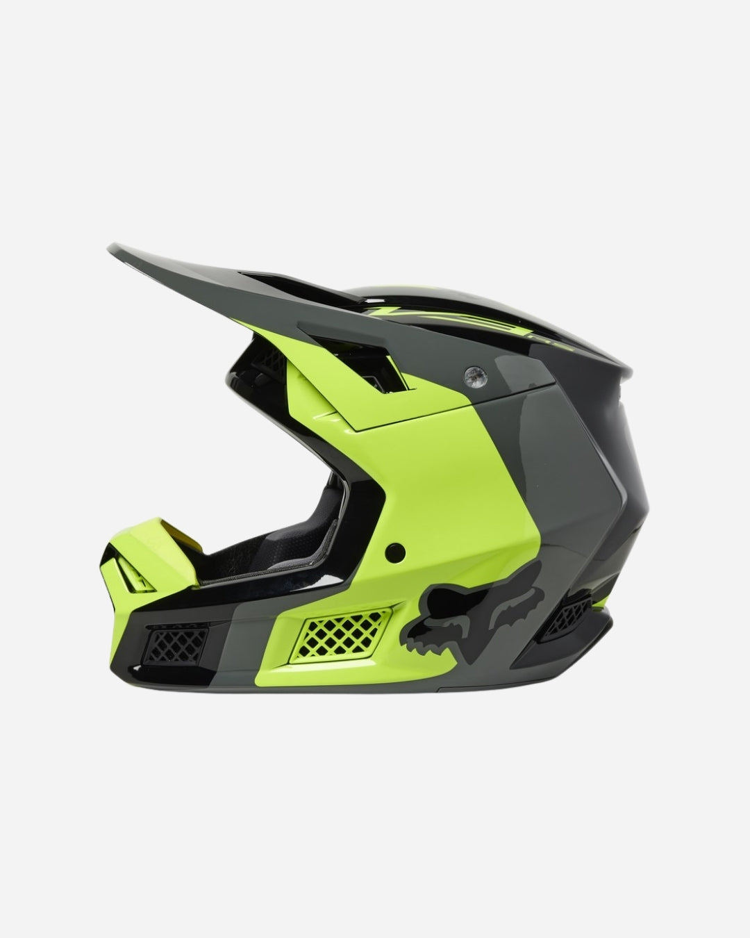 Casque Fox Racing V3 RS Efekt - Jaune fluo