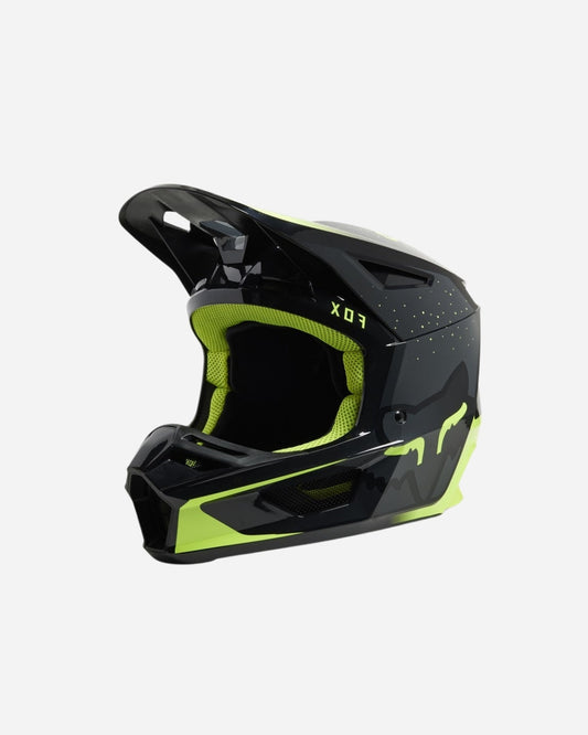 Fox Racing V2 Vizen Helm – Fluoreszierendes Gelb