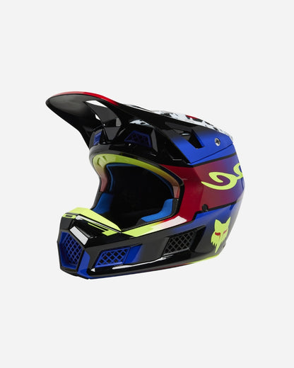 Casque Fox Racing V3 RS Dkay - Bleu/Rouge
