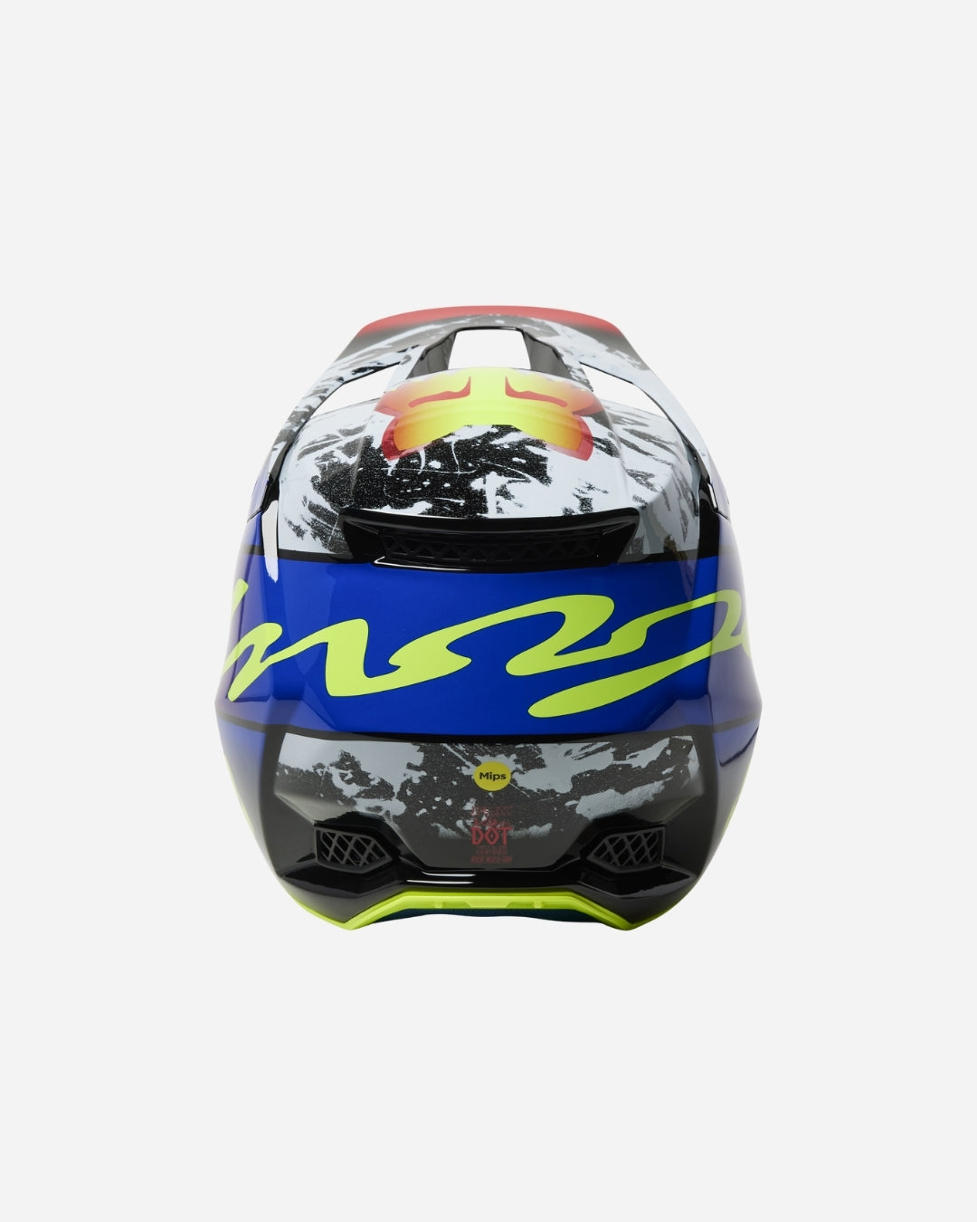 Casque Fox Racing V3 RS Dkay - Bleu/Rouge