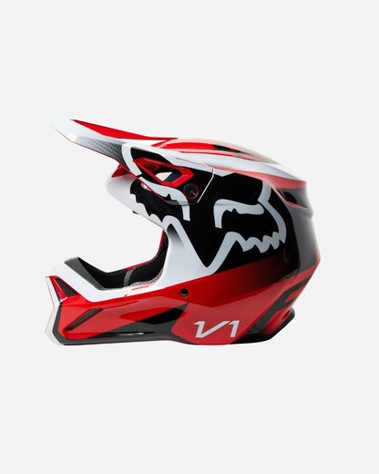 Fox Racing V1 LEED Helm – Fluoreszierendes Rot