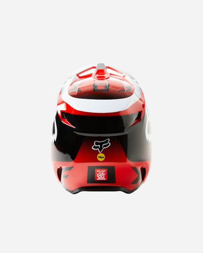 Fox Racing V1 LEED Helm – Fluoreszierendes Rot