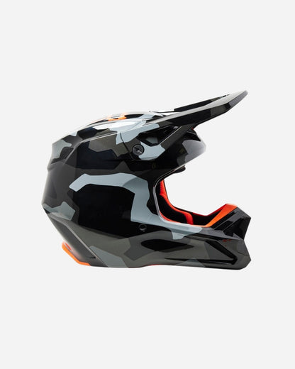 Casque Fox Racing V1 Bnkr - Camo gris
