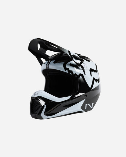 Casque enfant Fox Racing V1 Leed - Noir/Blanc