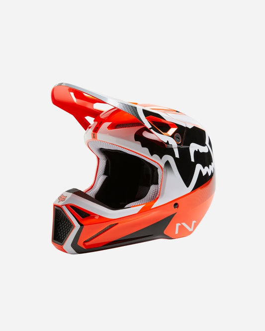 Casque enfant Fox Racing V1 Leed - Orange fluo