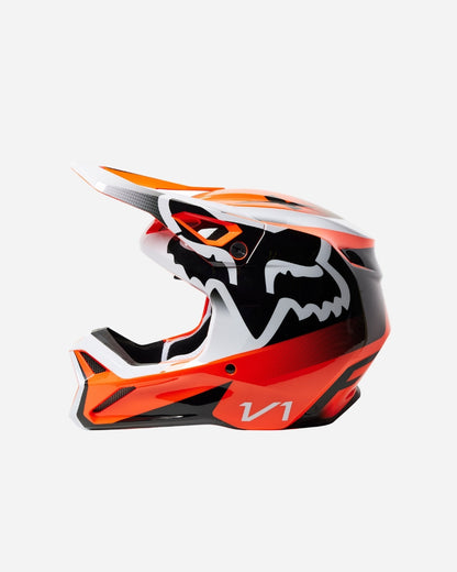 Casque enfant Fox Racing V1 Leed - Orange fluo