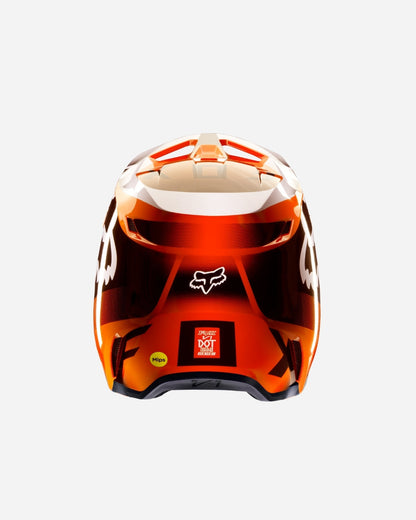 Casque enfant Fox Racing V1 Leed - Orange fluo