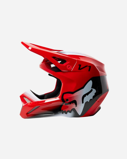 Casque enfant Fox Racing V1 Toxsyk - Jaune fluo