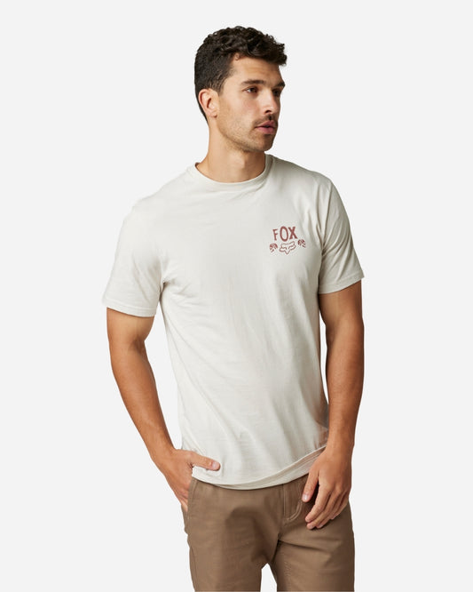 Fox Racing No Contest Kurzarm-T-Shirt – Vintage Weiß