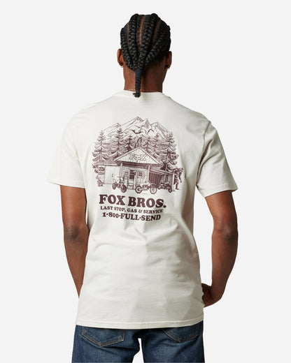 T-shirt Fox Racing Out And About manches courtes - Blanc vintage