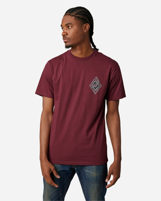 Fox Racing Still In Kurzarm-T-Shirt – Dunkelbraun