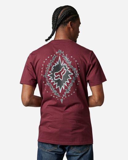 Fox Racing Still In Kurzarm-T-Shirt – Dunkelbraun