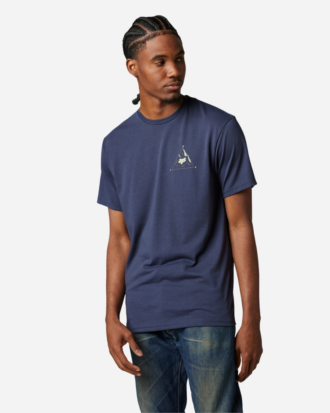 Fox Racing Finisher short-sleeved technical T-shirt - Deep heathered cobalt