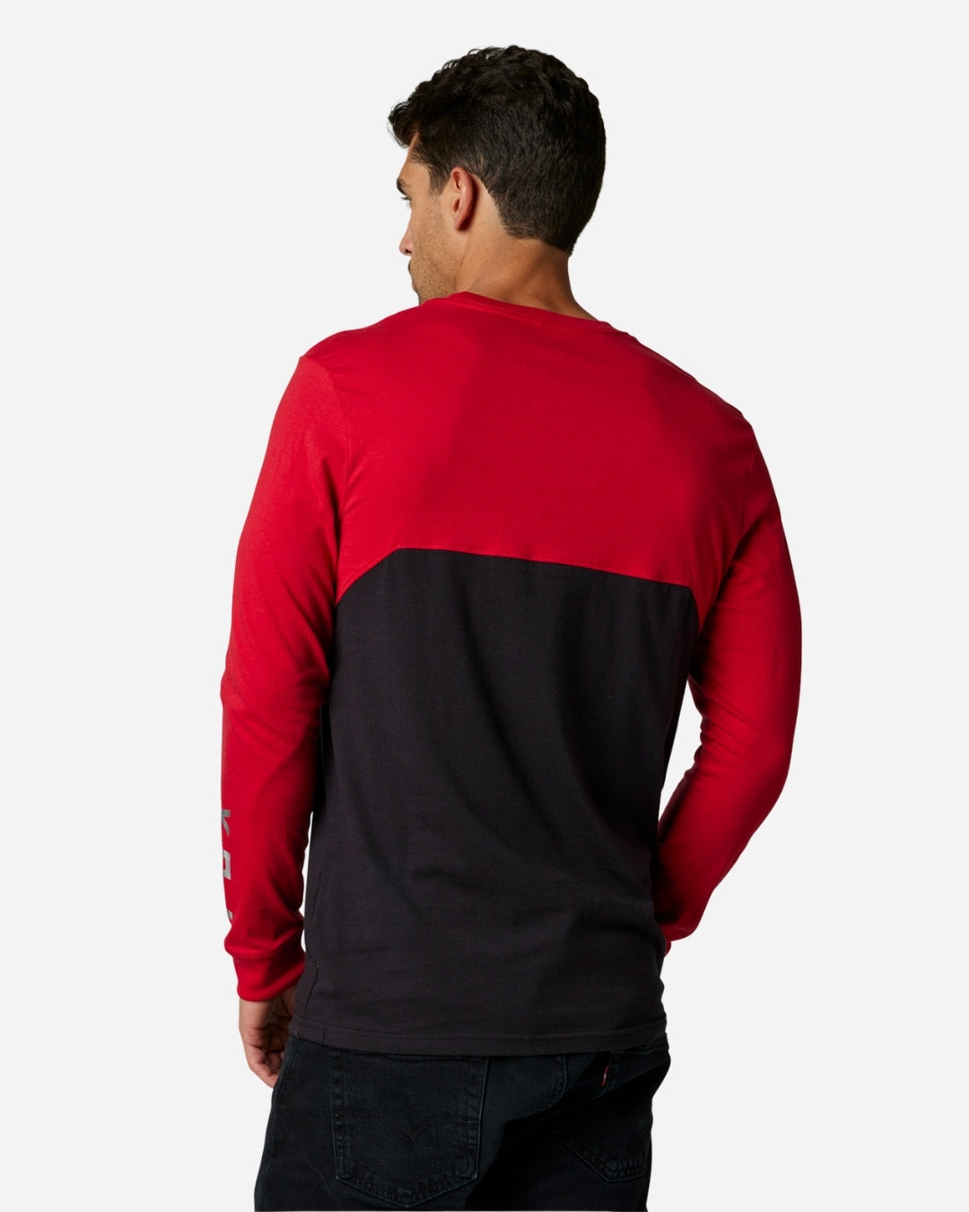 T-shirt Fox Racing Ryaktr manches longues - Rouge fluo