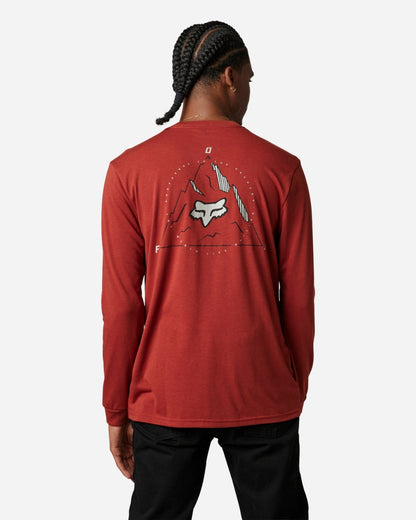 Fox Racing Finisher long-sleeved technical T-shirt - Copper Red