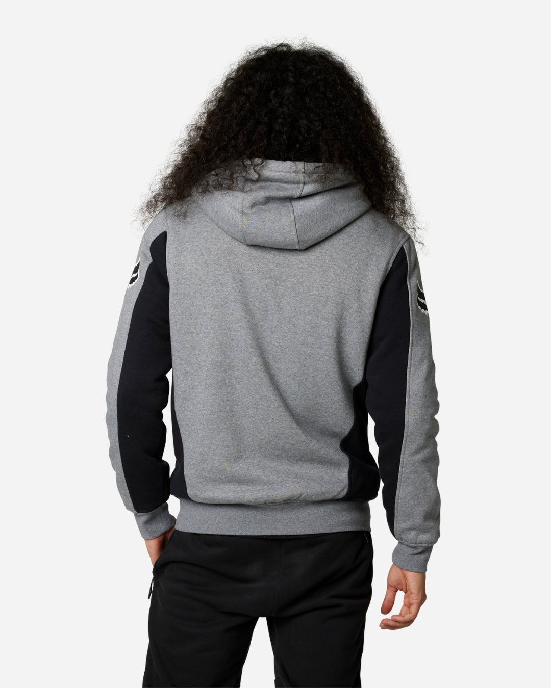 Felpa con cappuccio e zip Fox Racing The Title Sasquatch - Grigio mélange