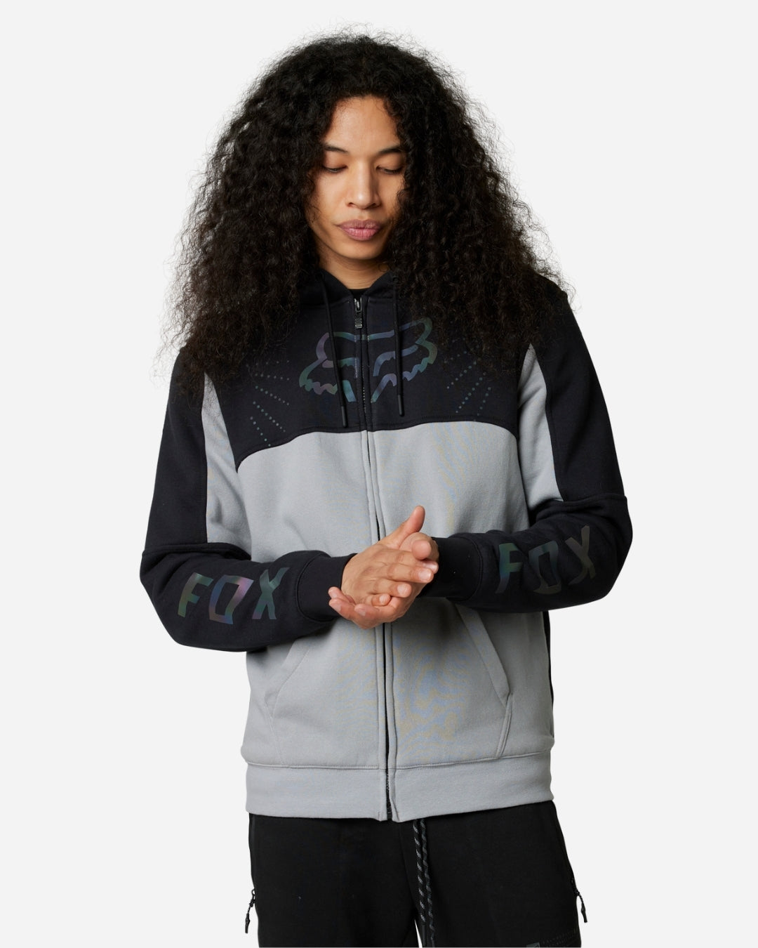 Sweat à capuche zippé Fox Racing Ryaktr Sasquatch - Noir