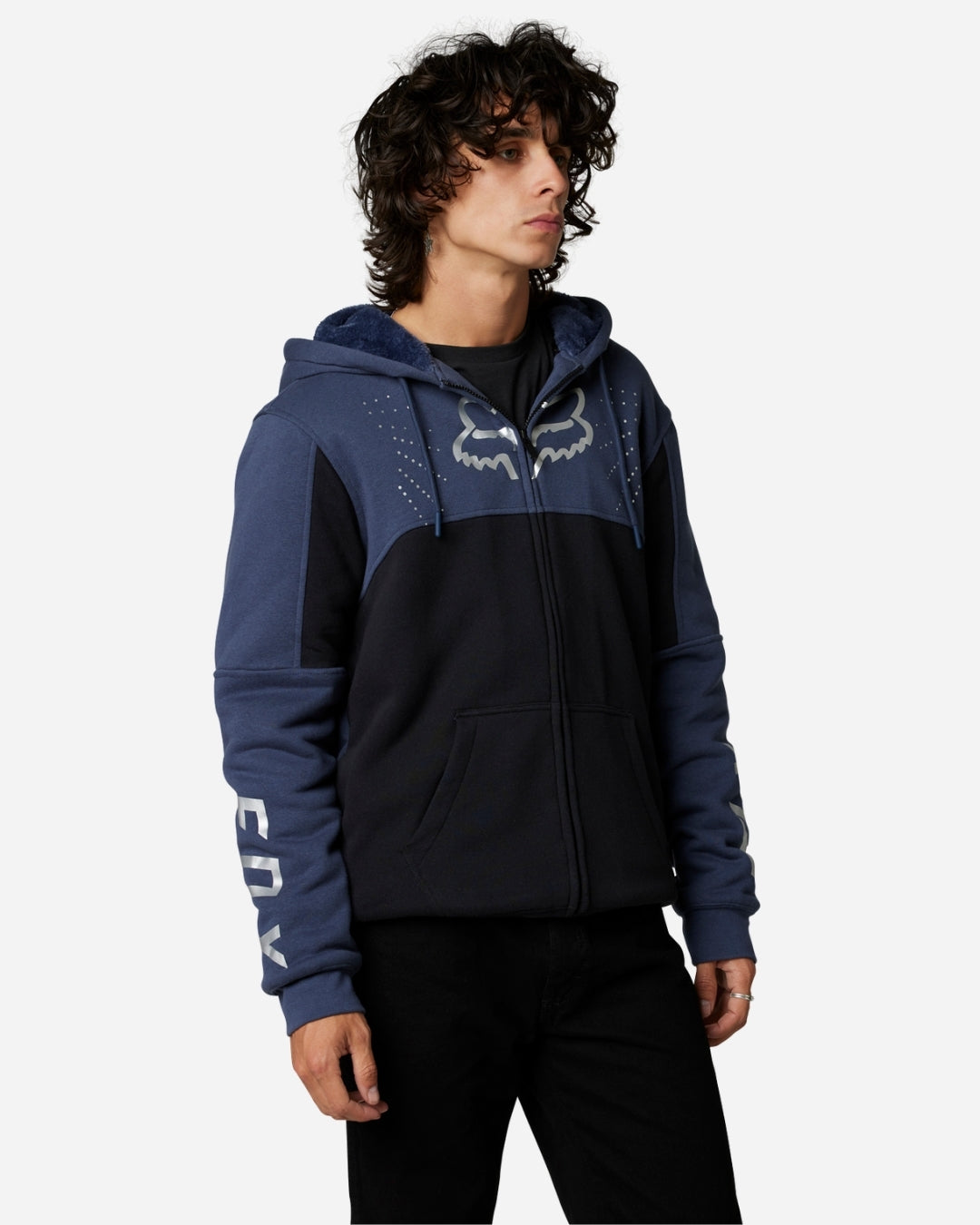 Sweat à capuche zippé Fox Racing Ryaktr Sasquatch - Noir