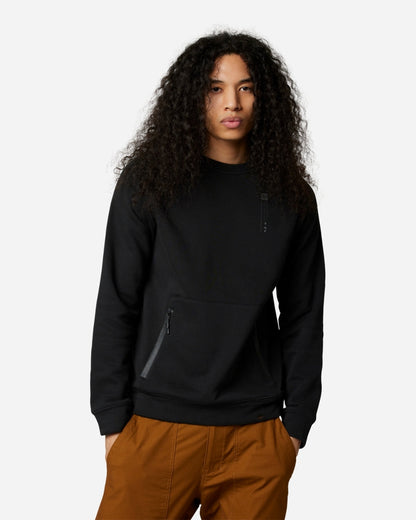 DWR Fox Racing Base Over Rundhals-Sweatshirt – Schwarz