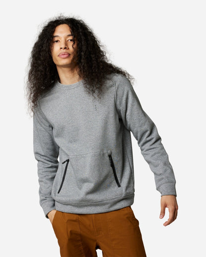 Sweat Col Rond DWR Fox Racing Base Over - Gris Chiné