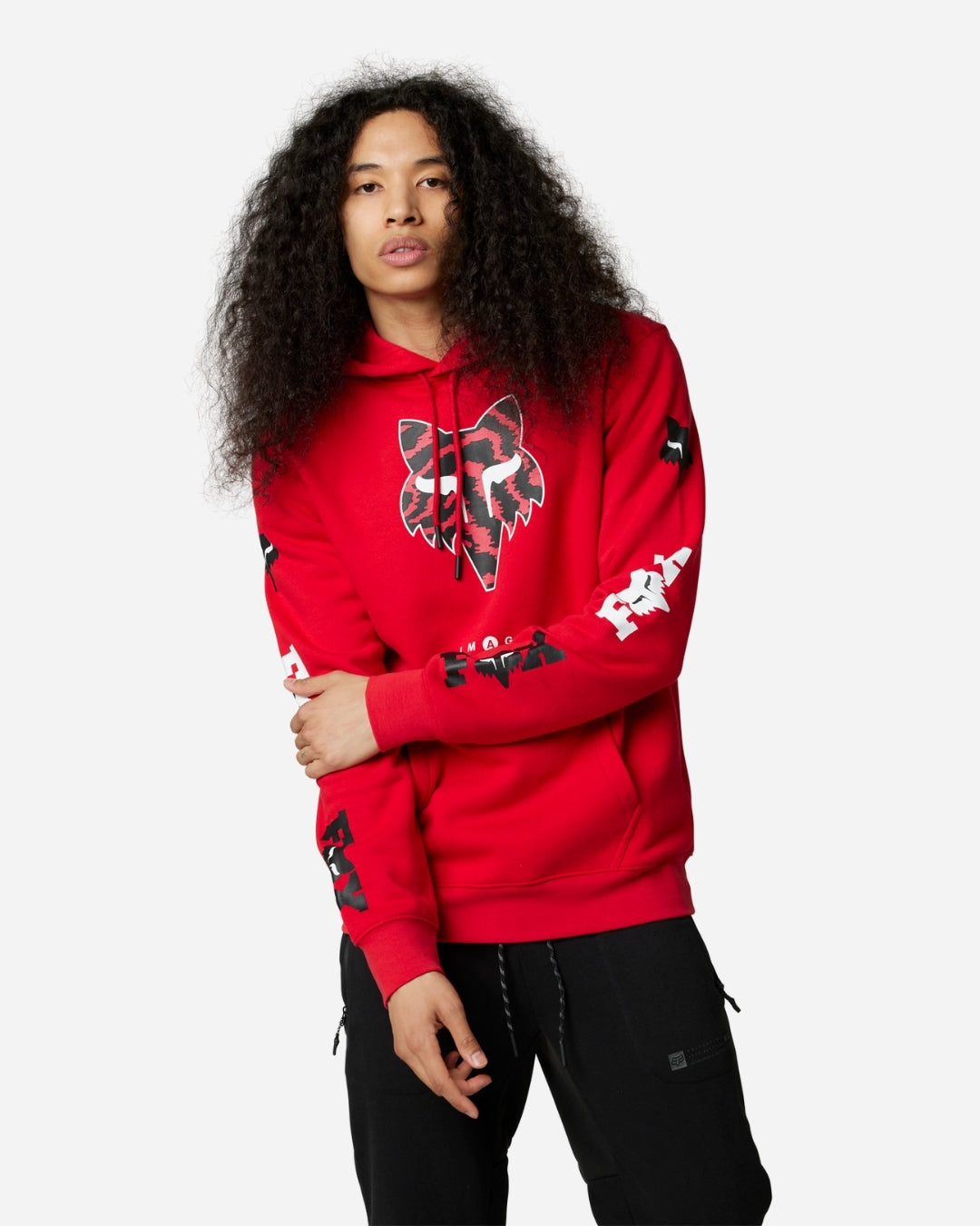 Fox Racing Nuklr Head Hoodie - Flame Red