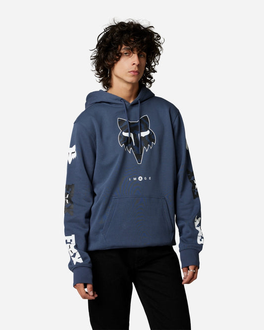 Sweat à Capuche Fox Racing Nuklr Head - Cobalt Foncé