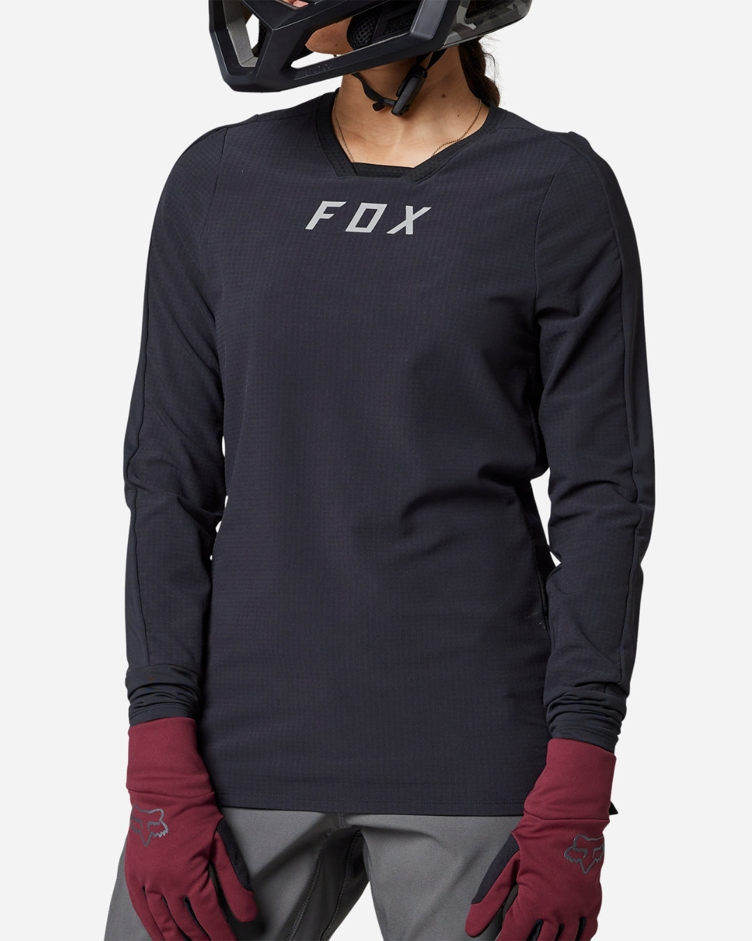 Maglia a maniche lunghe da donna Fox Racing Defend Thermal - Nera