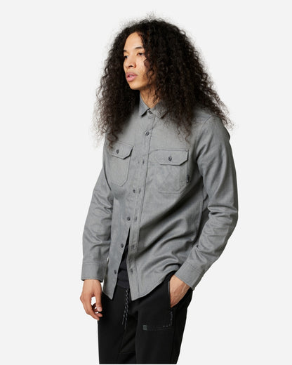 Chemise en flanelle Fox Racing Assembly Line - Gris chiné