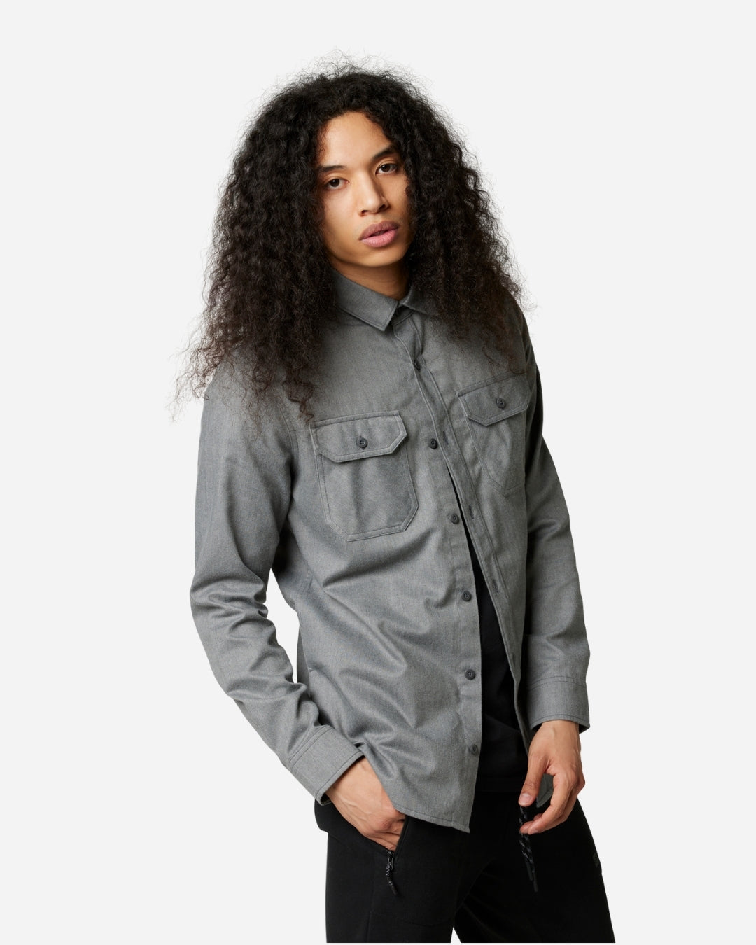 Chemise en flanelle Fox Racing Assembly Line - Gris chiné