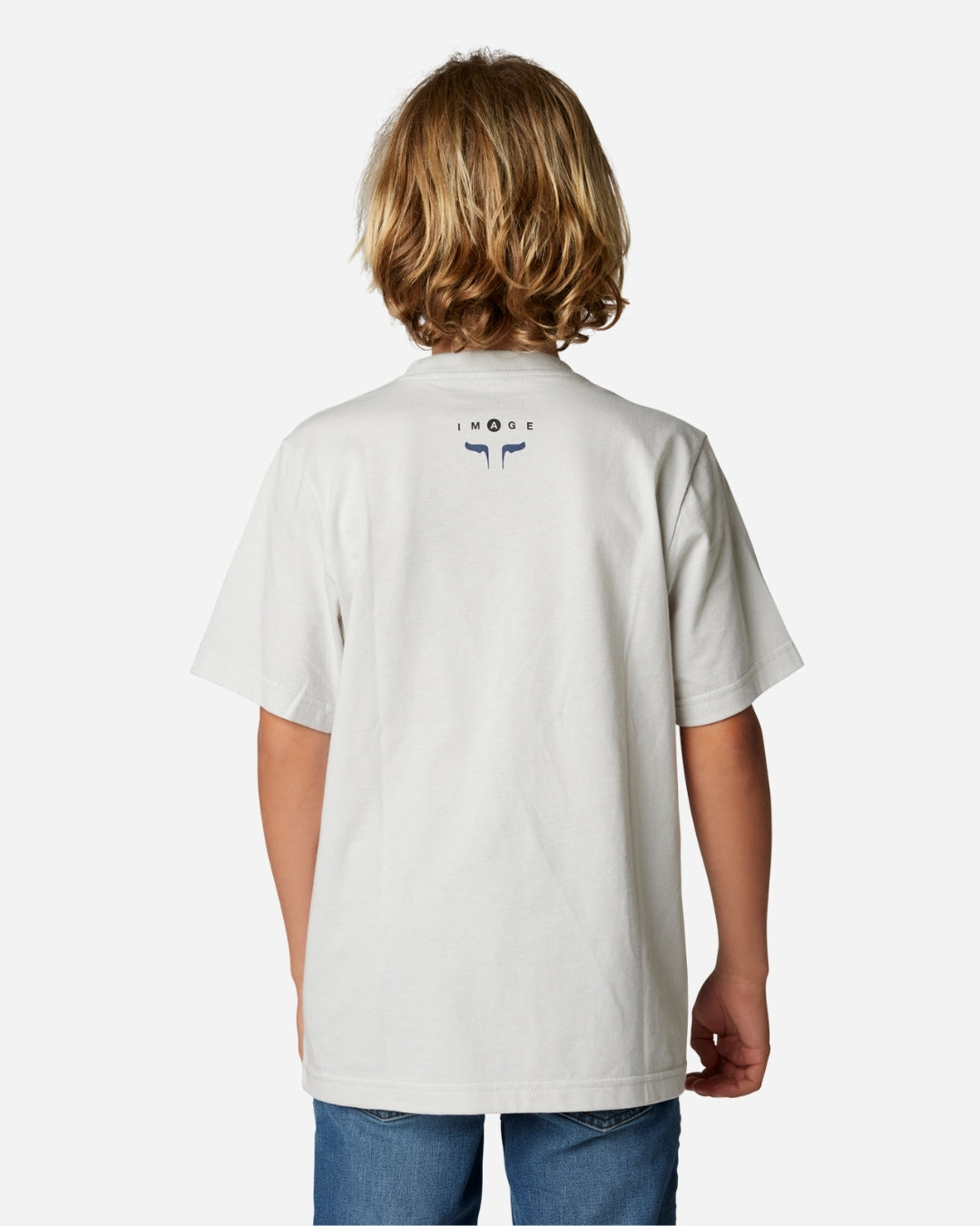 Fox Racing Nuklr Kurzarm-T-Shirt für Kinder und Jugendliche – Hellgrau