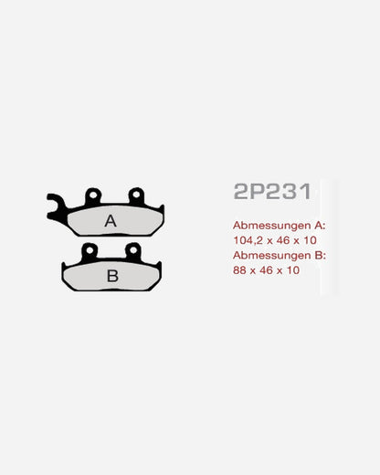Plaquettes Nissin 2P-231NS
