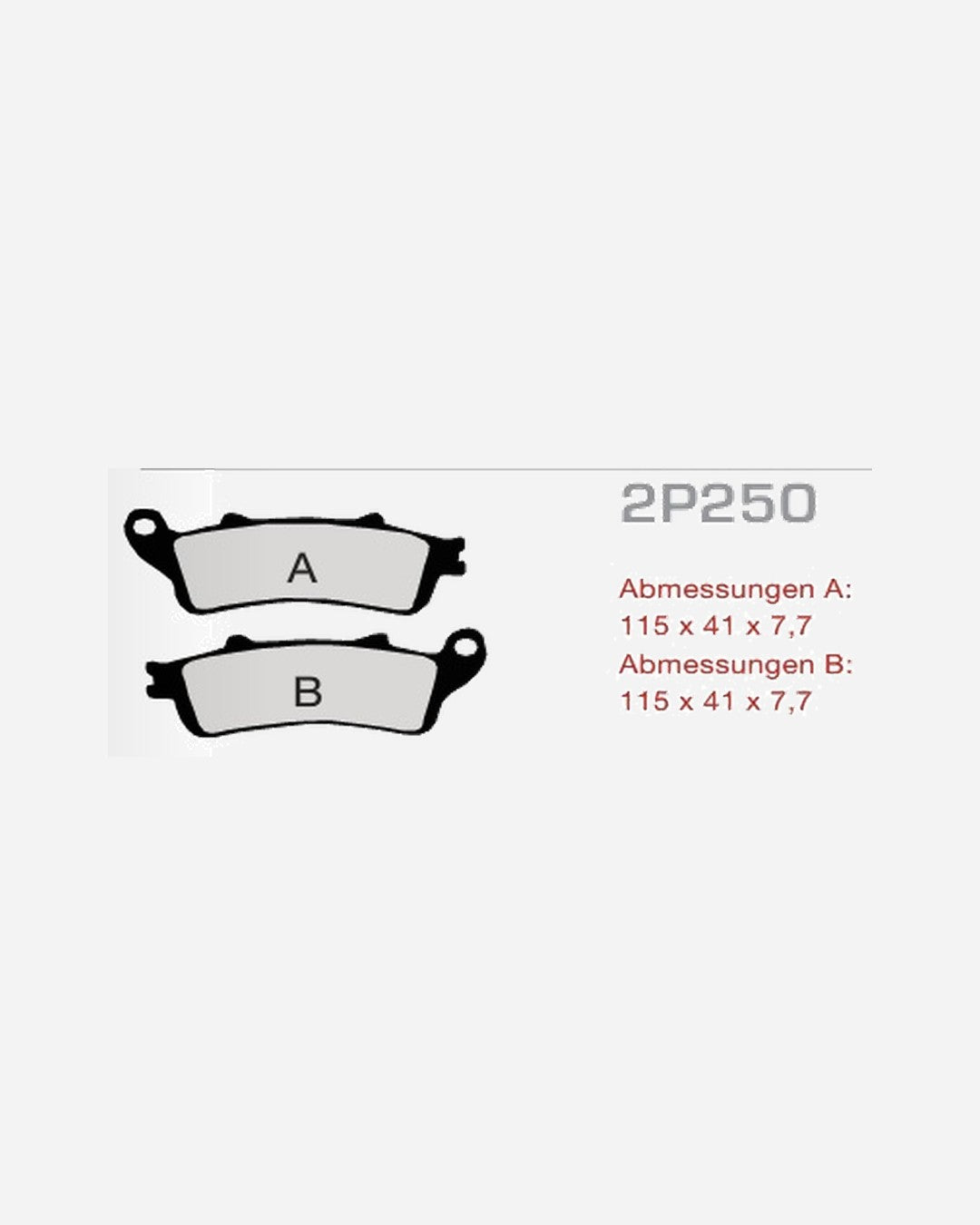 Plaquettes Nissin 2P-250ST/F2