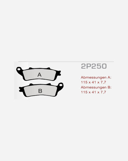 Plaquettes Nissin 2P-250ST/F2