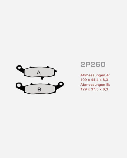 Plaquettes Nissin 2P-260NS
