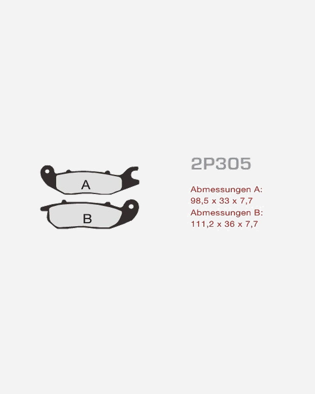 Plaquettes Nissin 2P-305NS