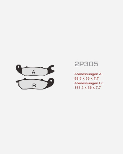 Plaquettes Nissin 2P-305NS