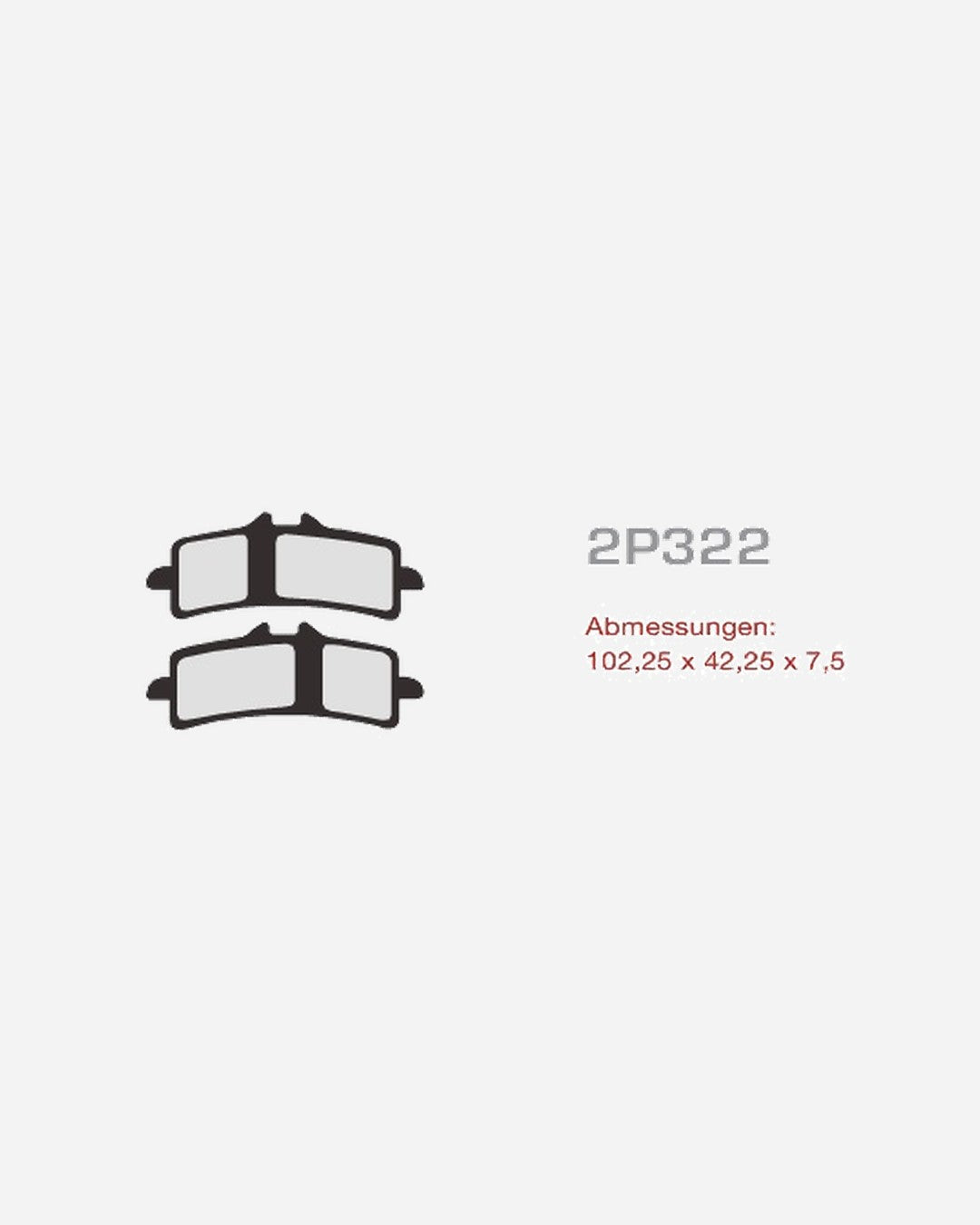Plaquettes Nissin 2P-322ST