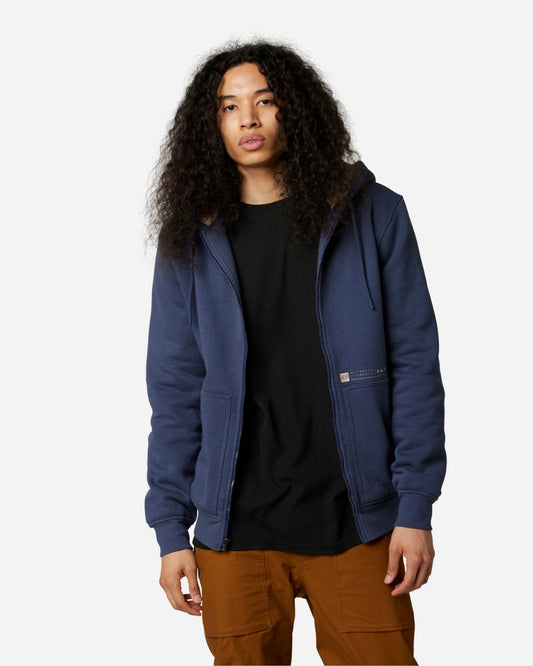 Sweat à capuche zippé Sherpa Fox Racing Geology Sasquatch - Cobalt Foncé