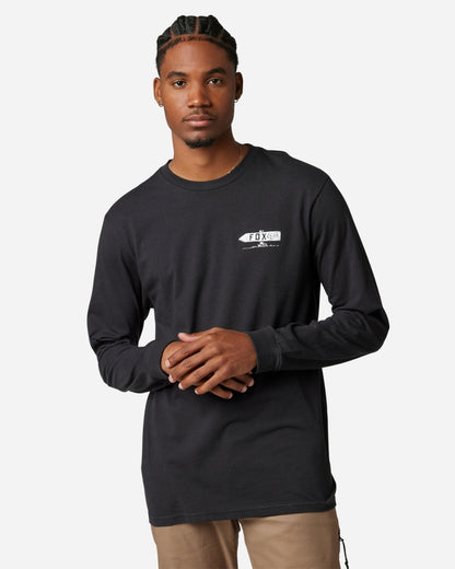 T-shirt Fox Racing Net New manches longues - Noir