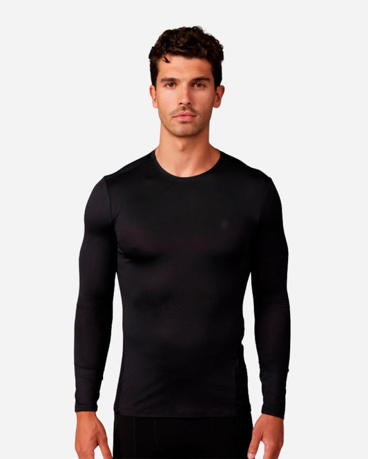 T-shirt Fox Racing Tecbase Manches Longues - Noir