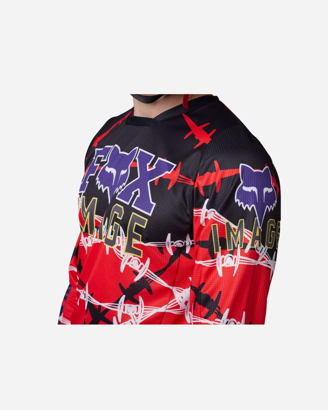 Maglia Fox Racing 180 Barbed Wire SE - Rosso Fluo