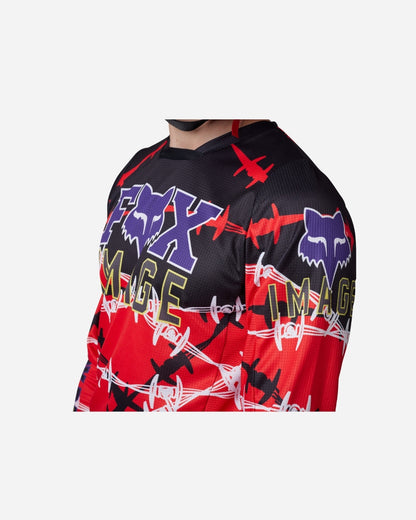 Maglia Fox Racing 180 Barbed Wire SE - Rosso Fluo