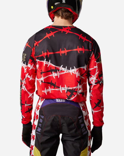 Maglia Fox Racing 180 Barbed Wire SE - Rosso Fluo