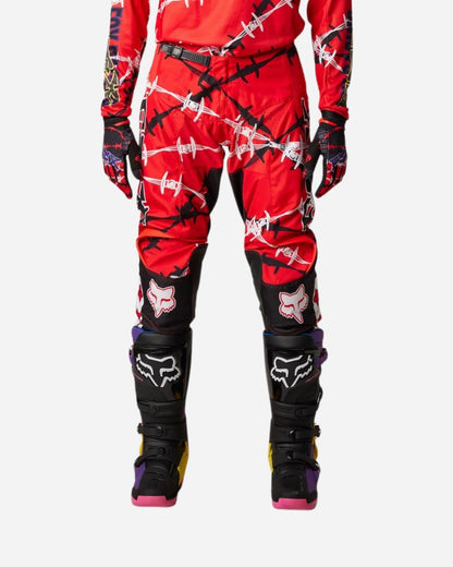 Pantalon Fox Racing 180 Barbed Wire Édition Spéciale - Rouge fluo