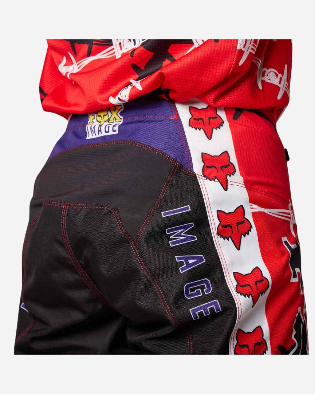 Pantalon Fox Racing 180 Barbed Wire Édition Spéciale - Rouge fluo