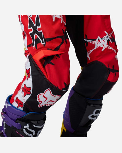 Pantalon Fox Racing 180 Barbed Wire Édition Spéciale - Rouge fluo
